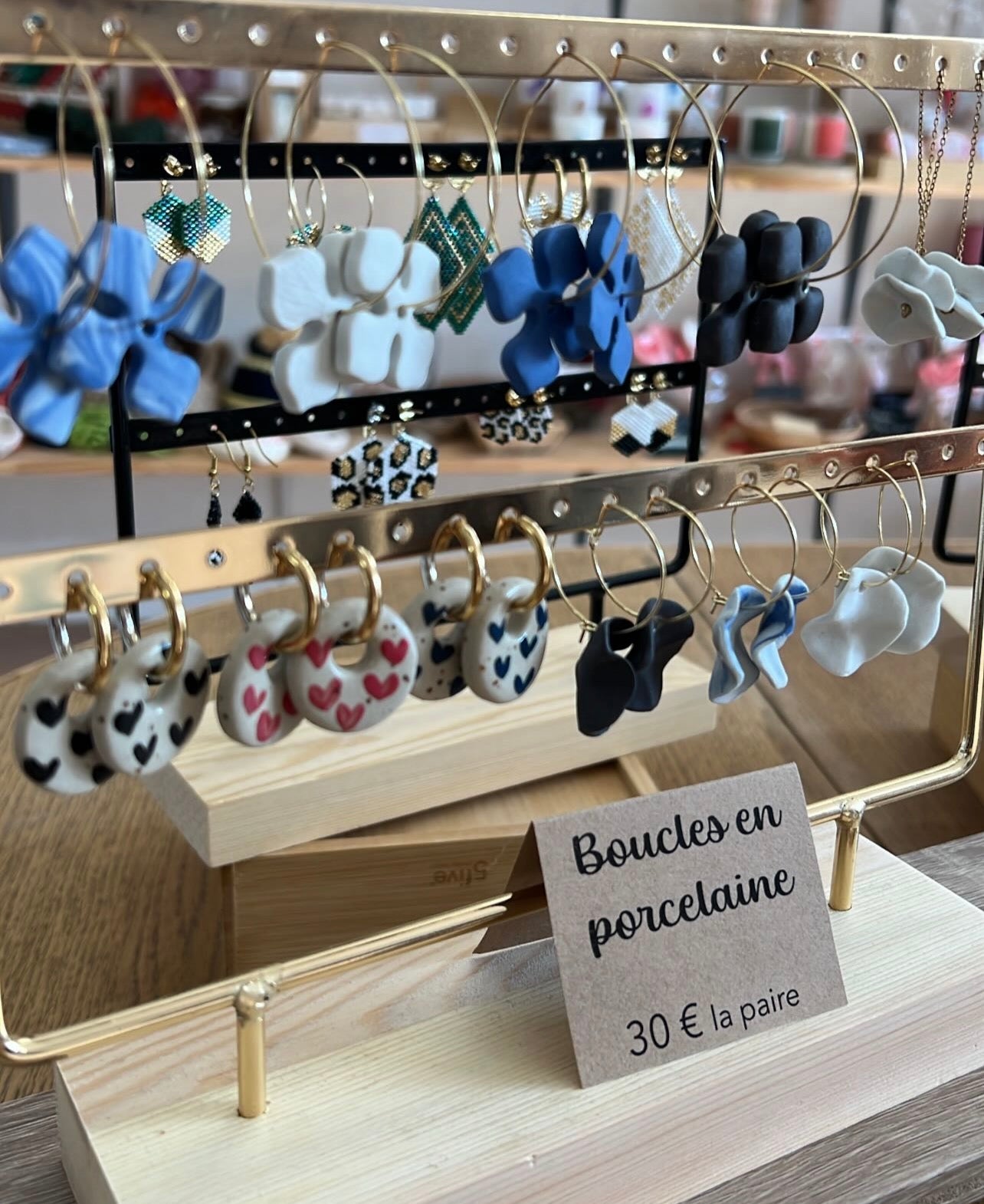 Boucles en porcelaine