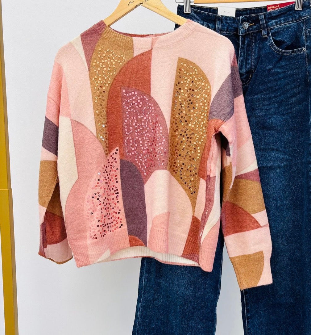 Pull paillettes Glawdys